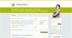 Desktop Screenshot of bildung-easy.info